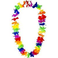 Bachelorette Party Colored Flower Hawaiian Lei